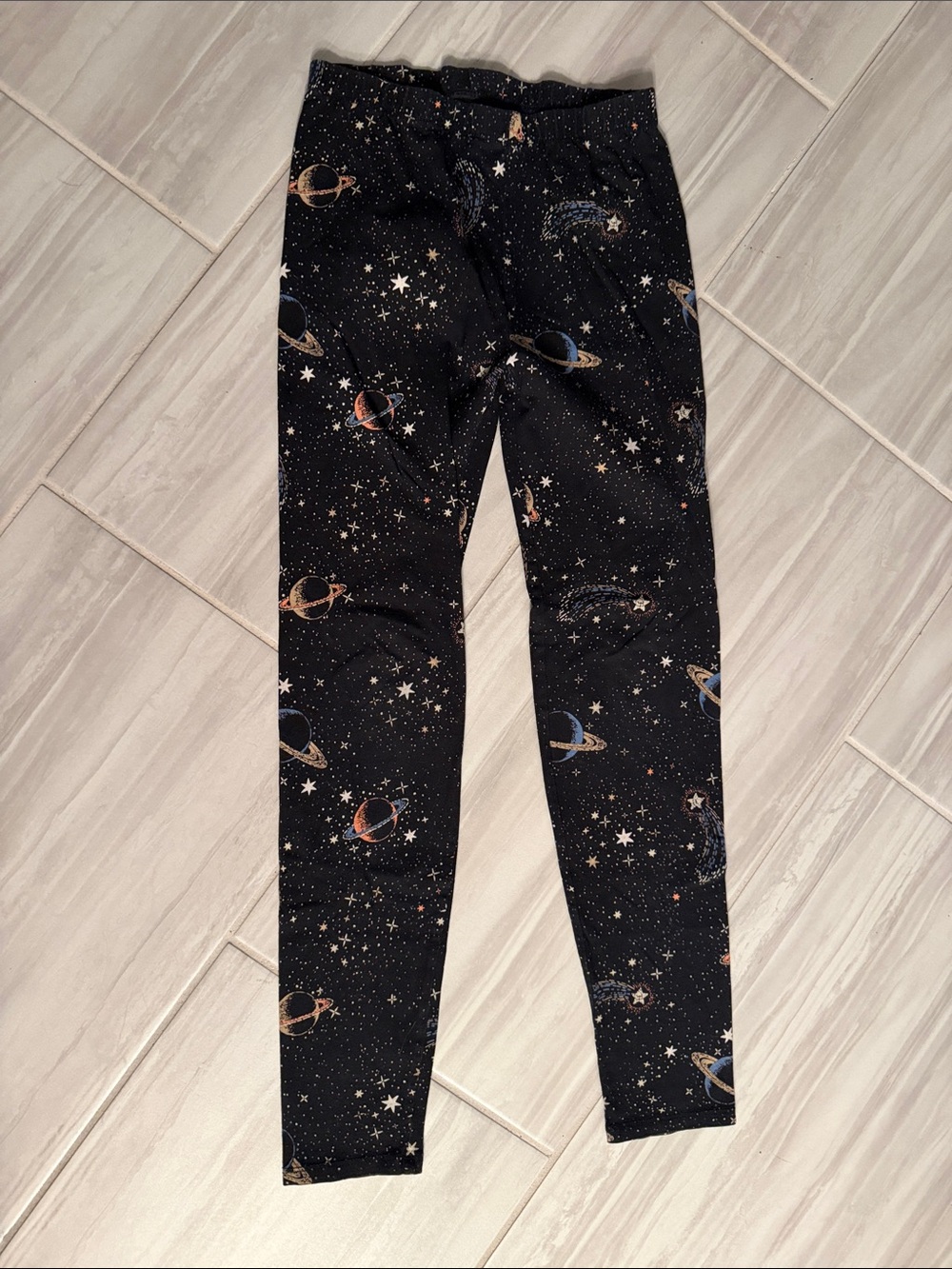 GAP Black Space Planet Print Leggings